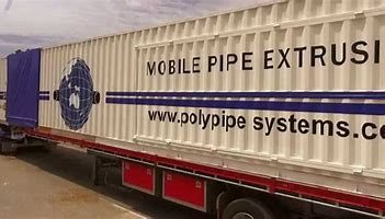Mobile High Density Polyethylene (HDPE) Pipe Extrusion
