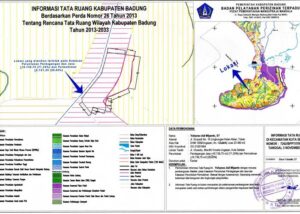 Scanned copy of ITR zoning certificate issued for a parcel in Bali, confirming permitted land use designation for development.