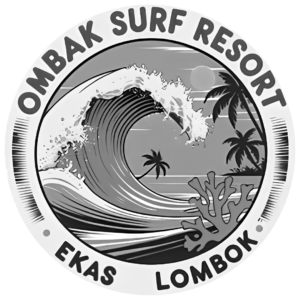 Ombak Surf Resort logo for surf accommodation in Ekas Lombok