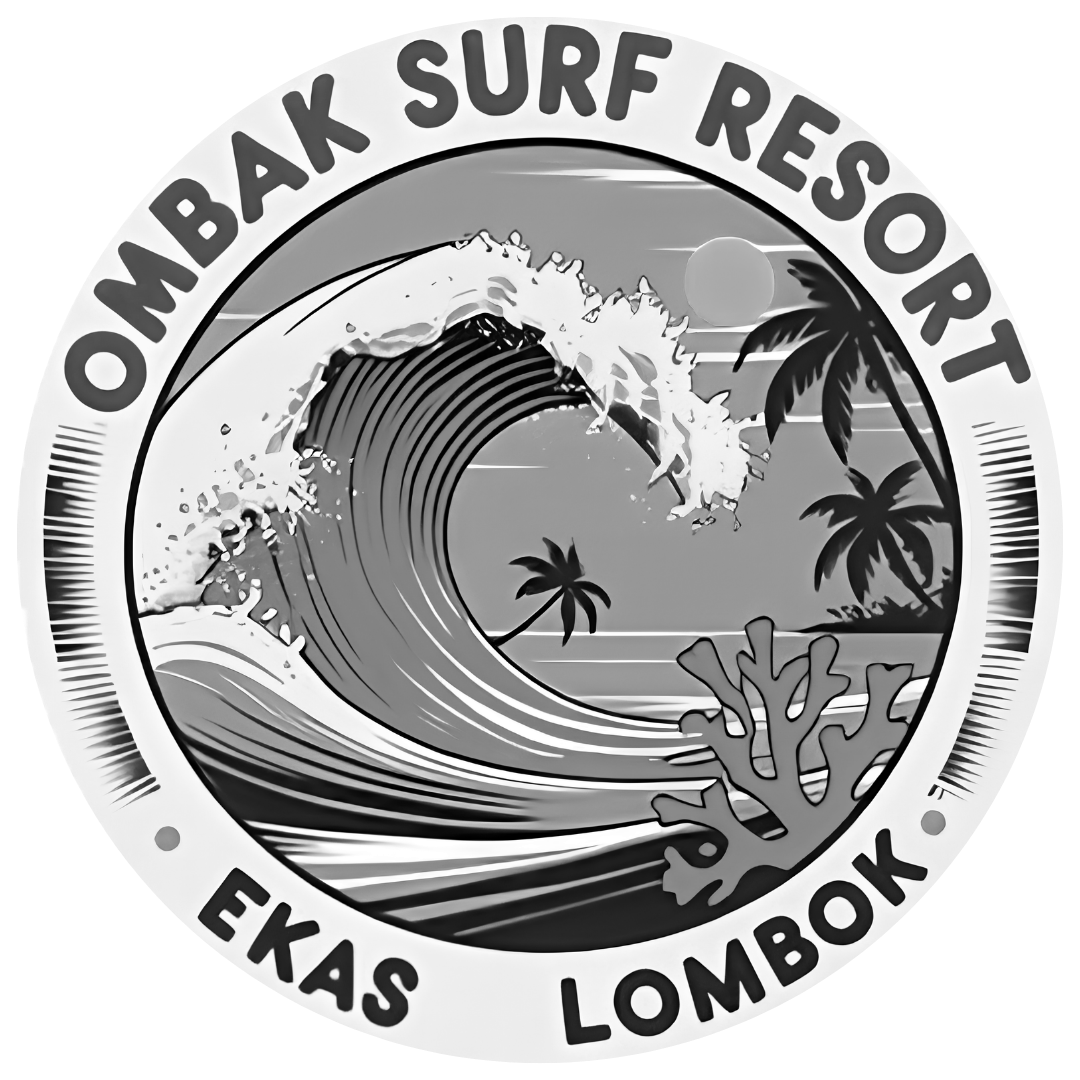 Ombak Surf Resort logo for surf accommodation in Ekas Lombok